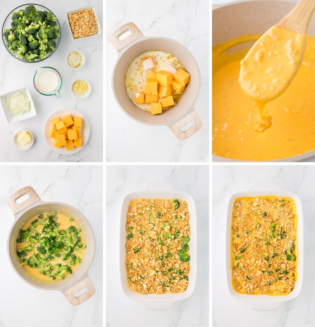 Broccoli Velveeta Casserole with Ritz Crackers