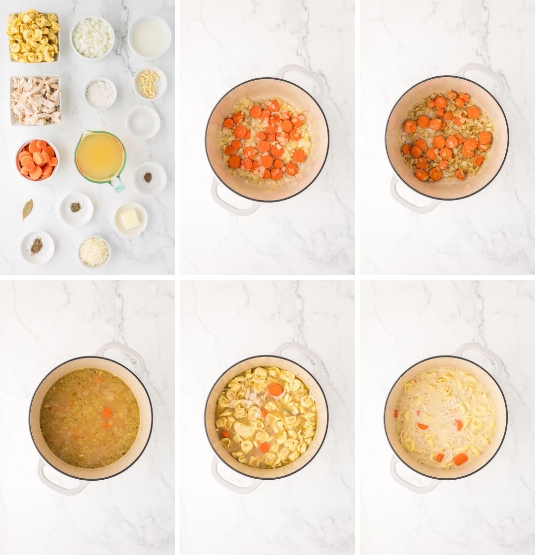 Creamy Chicken and Tortellini Soup