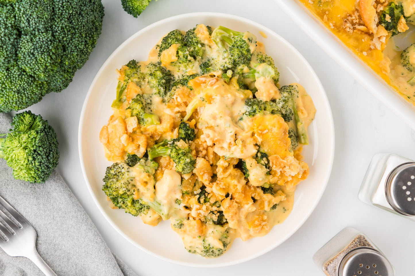 Broccoli Velveeta Casserole with Ritz Crackers