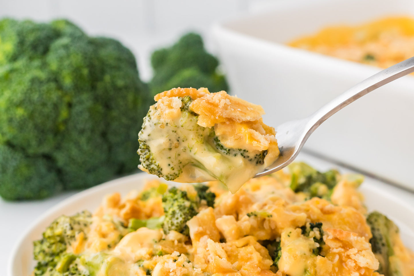 Broccoli Velveeta Casserole with Ritz Crackers
