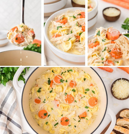 Creamy Chicken and Tortellini Soup